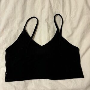 Tna black cropped v-neck cami